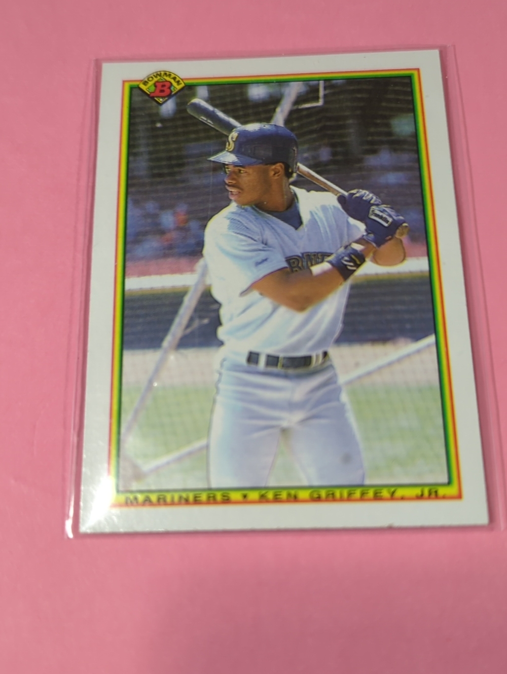 1990s Bowman Ken Griffey Jr. Baseball Card - #481 Seattle Mariners NM